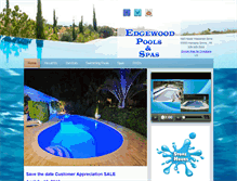 Tablet Screenshot of edgewoodpoolsspas.com